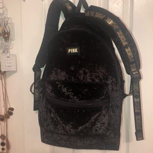 VS Pink Velvet Bookbag